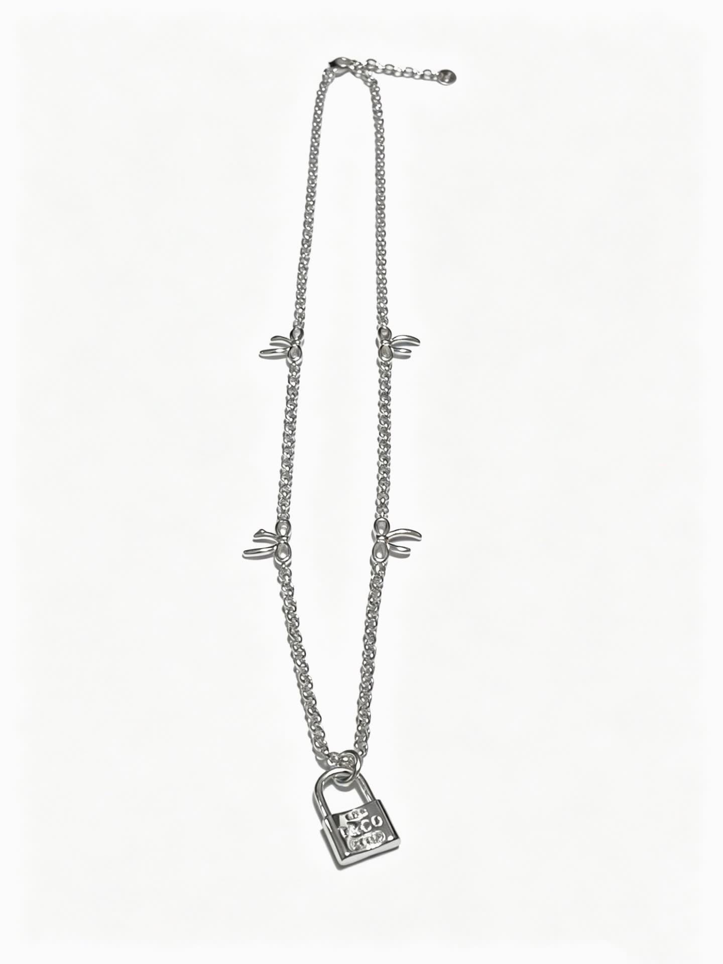 Tiffany & Co. Lock Charm Necklace